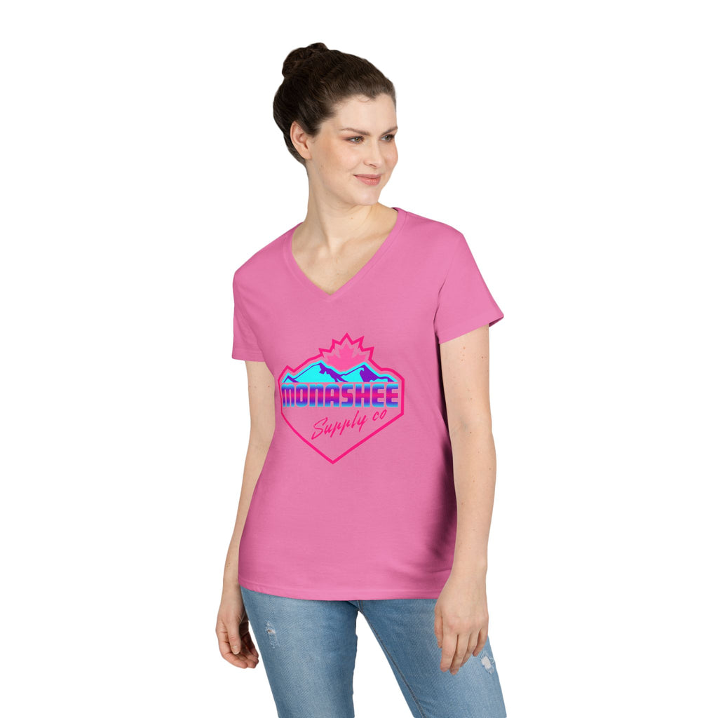 80's retro V-Neck Tee