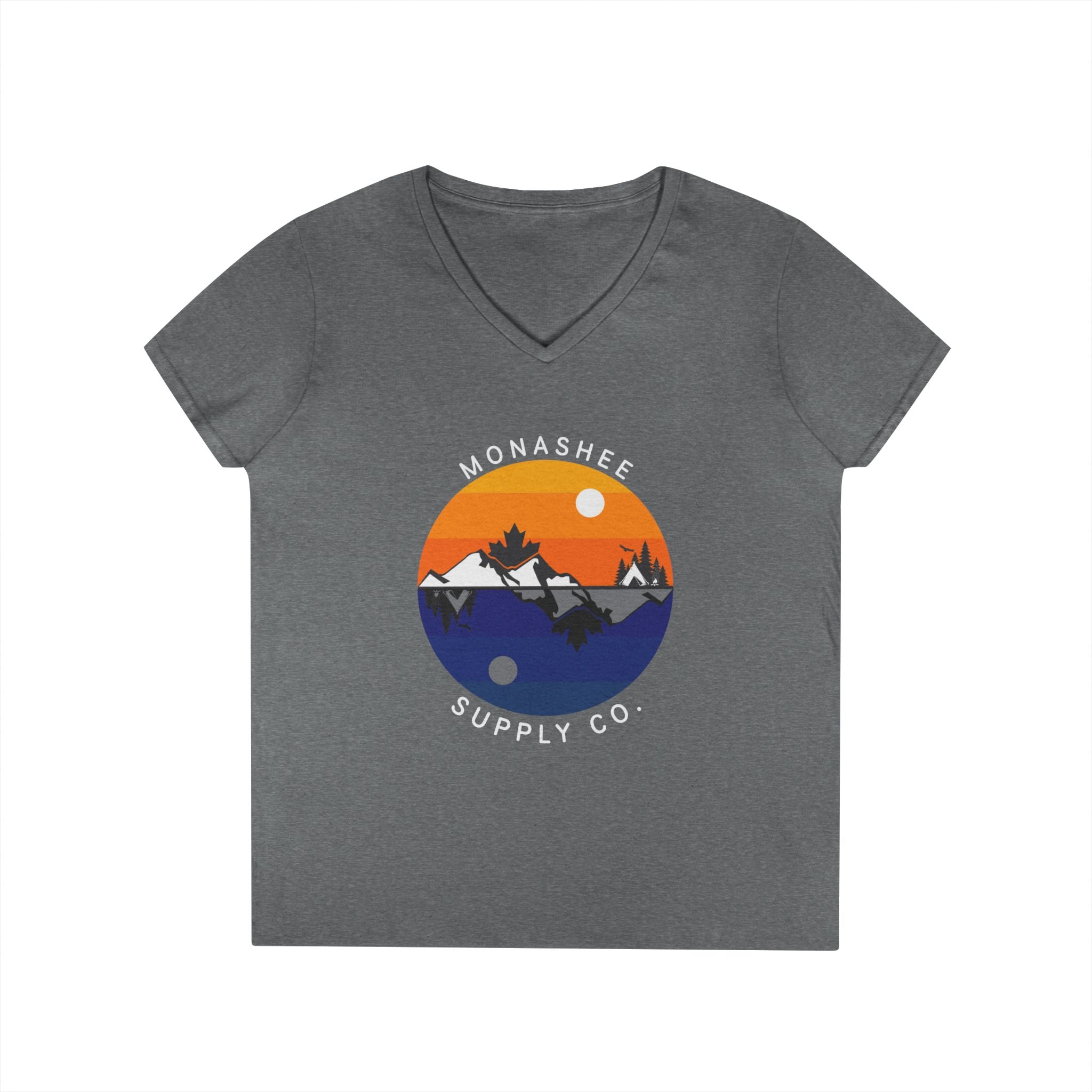 Women's Ying Yang V-Neck T-shirt