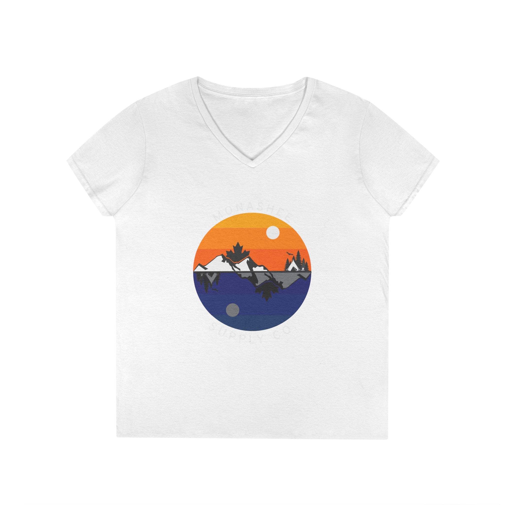 Women's Ying Yang V-Neck T-shirt