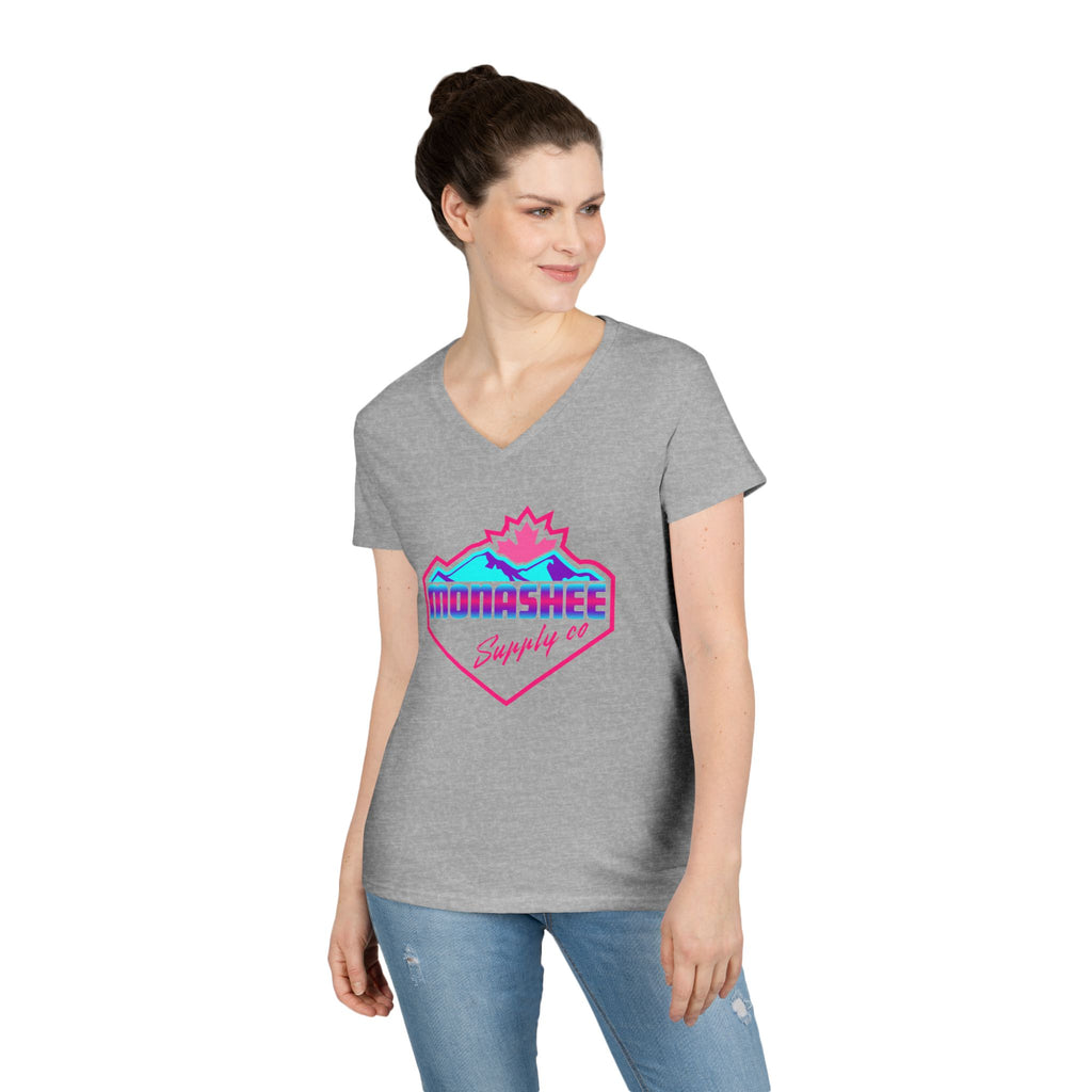 80's retro V-Neck Tee